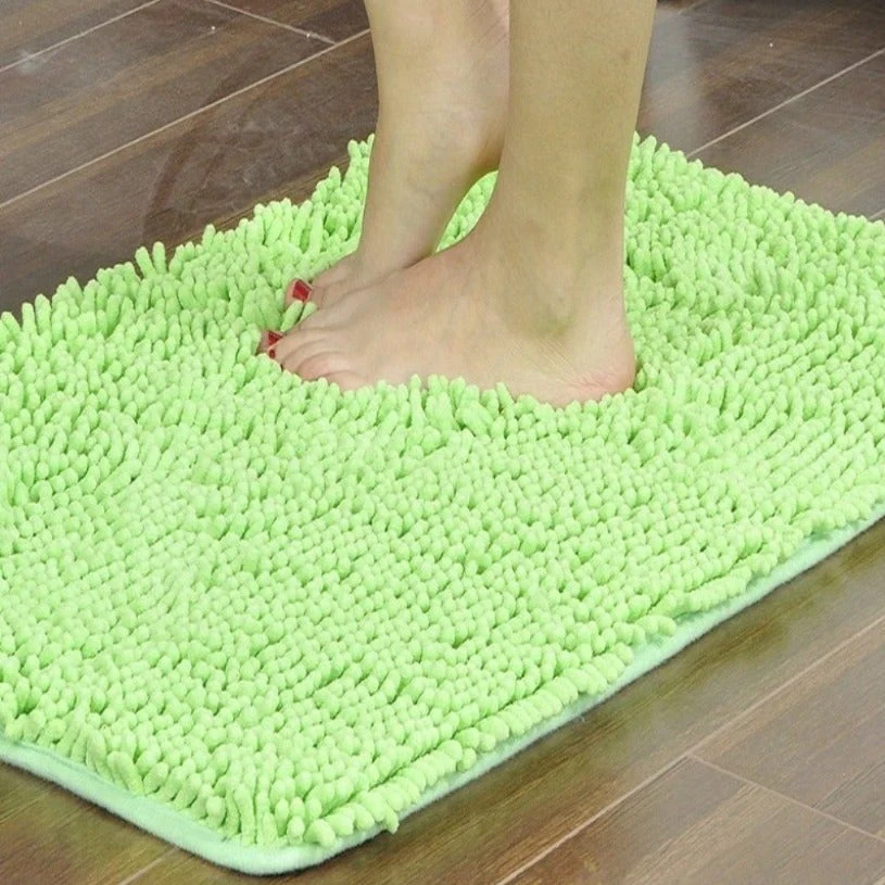 Microfiber anti Slip Bath Mat-(2444)Green - Image 4