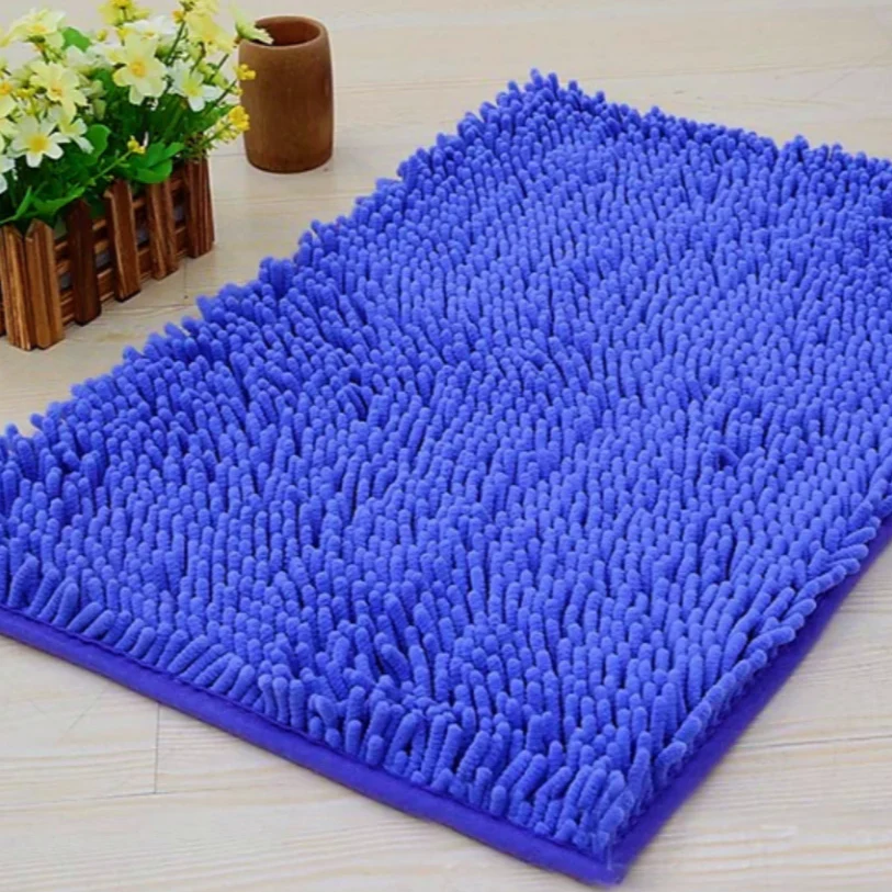 Microfiber anti Slip Bath Mat-10427Royal Blue - Image 2