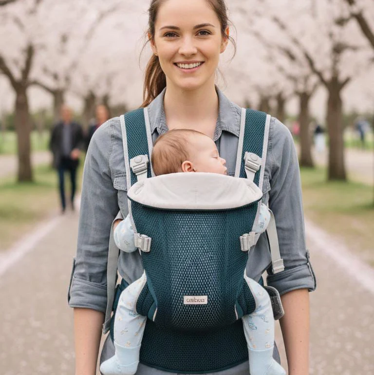 Multifunctional Baby Carrier for Newborn to Toddlers-SA2408-185(BLUE)