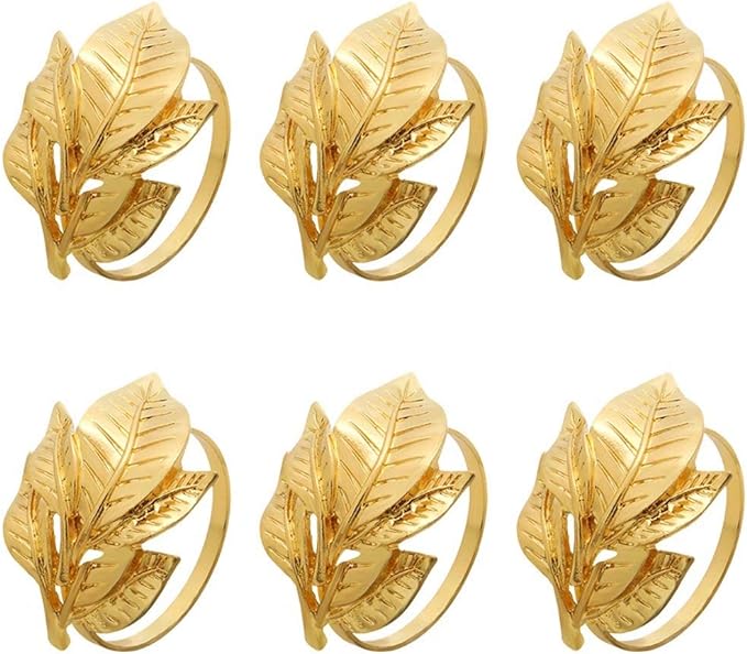 Napkin Holder Rings-Multi Patels(Gold) - Image 5