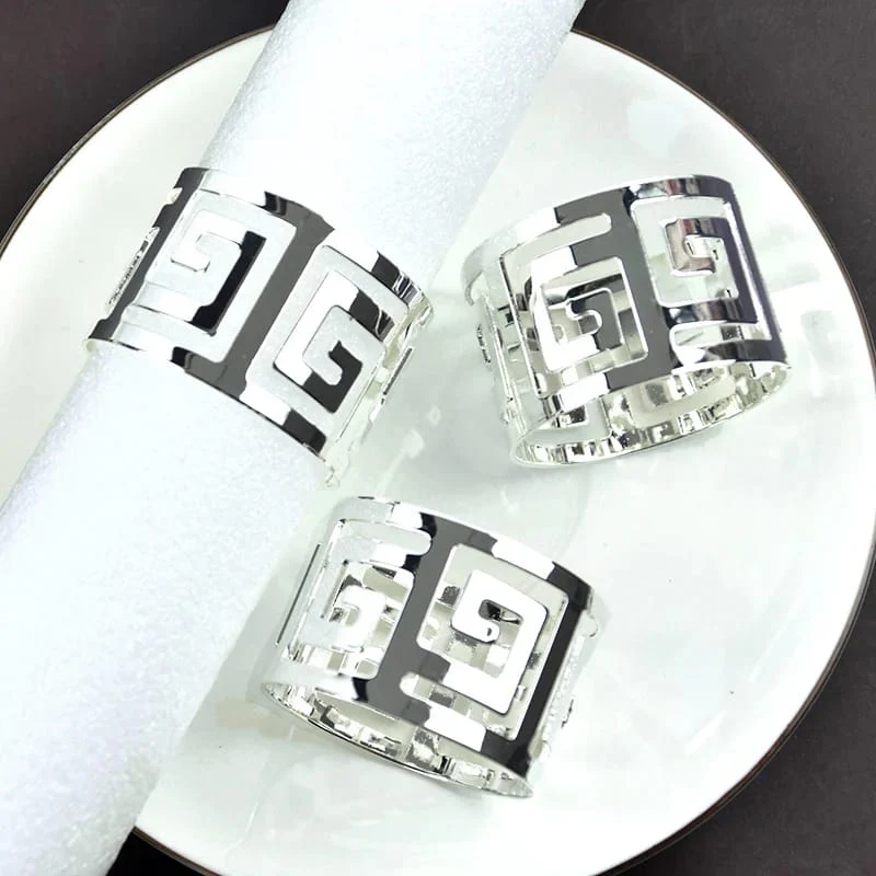 Napkin Holder Rings-Versace(Sliver) - Image 12