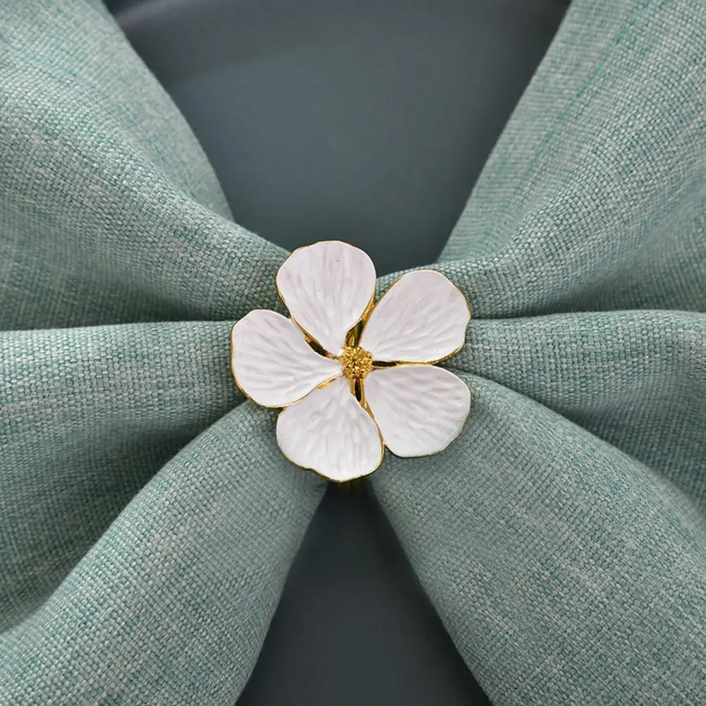 Napkin Holder Rings-White Jasmin - Image 2