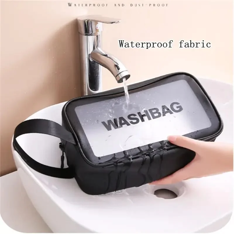 Portable Makeup Organizer Bag WASHBAG-Black Large 14626(SA2405-119) - Image 14