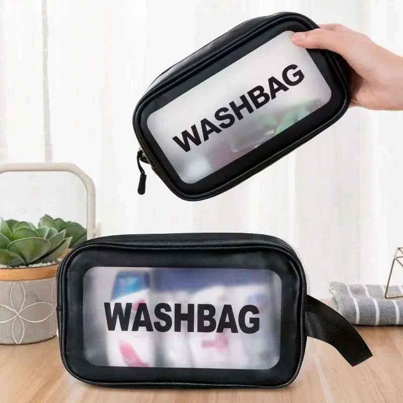 Portable Makeup Organizer Bag WASHBAG-Black Large 14626(SA2405-119) - Image 15