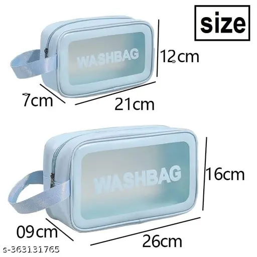 Portable Makeup Organizer Bag WASHBAG-Blue Large(SA2405-123) - Image 7
