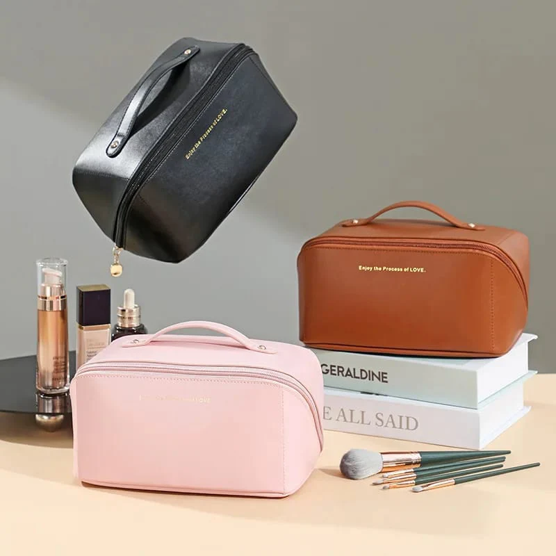 Portable PU Makeup Multifunctional Bag-Black(SA2403-21) - Image 5