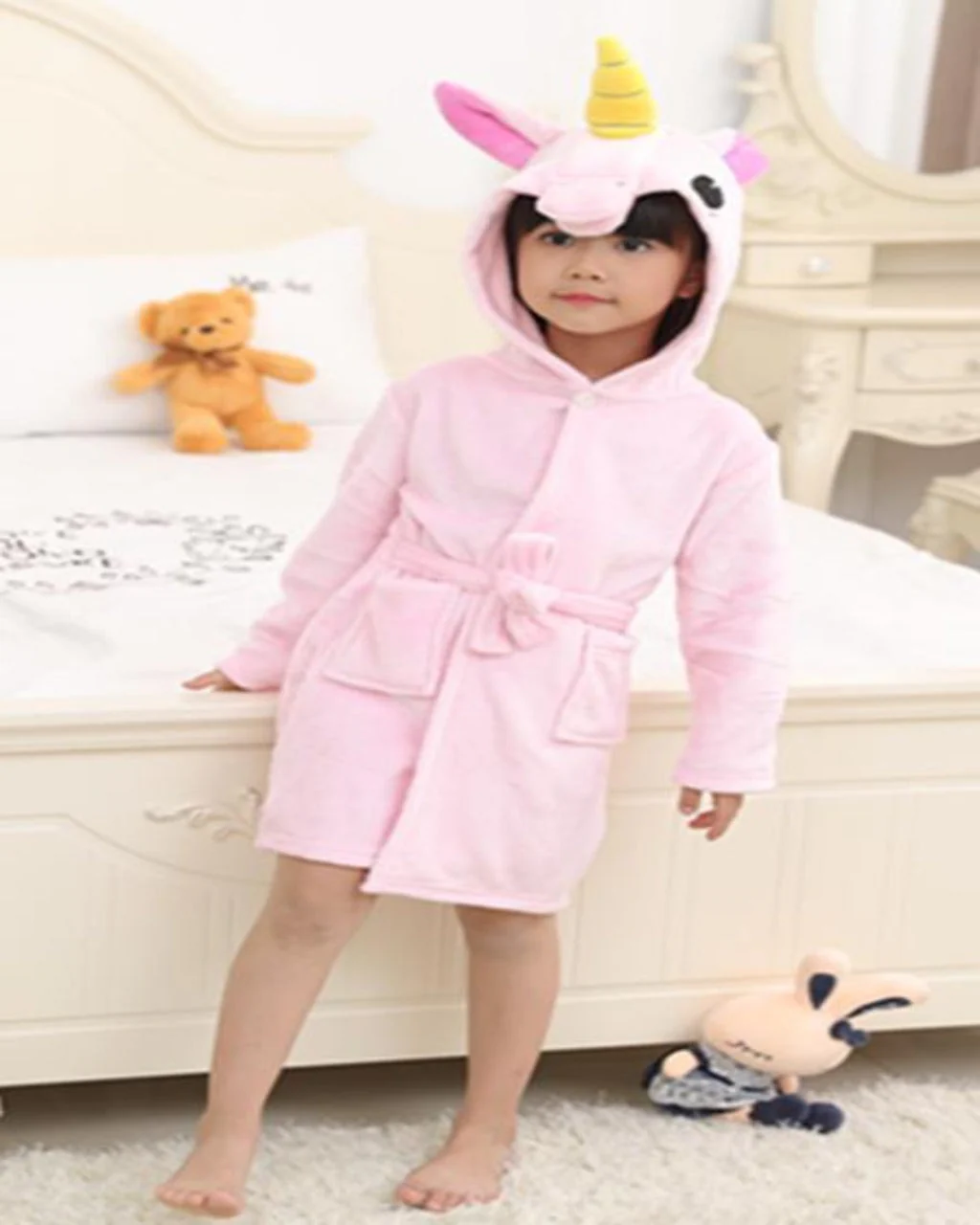 SA-29 Kids Plush Hooded Fleece- Sleep Wears - Image 5