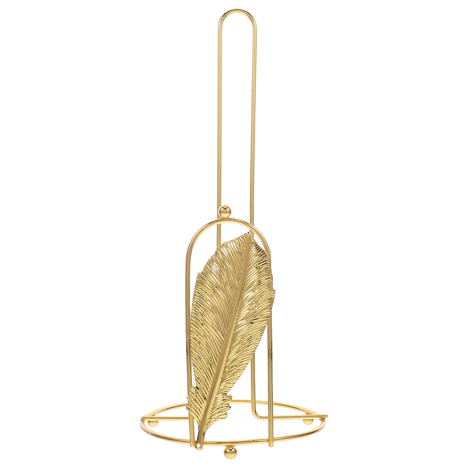 Stainless Steel Tissue Roll Holder-Feathers