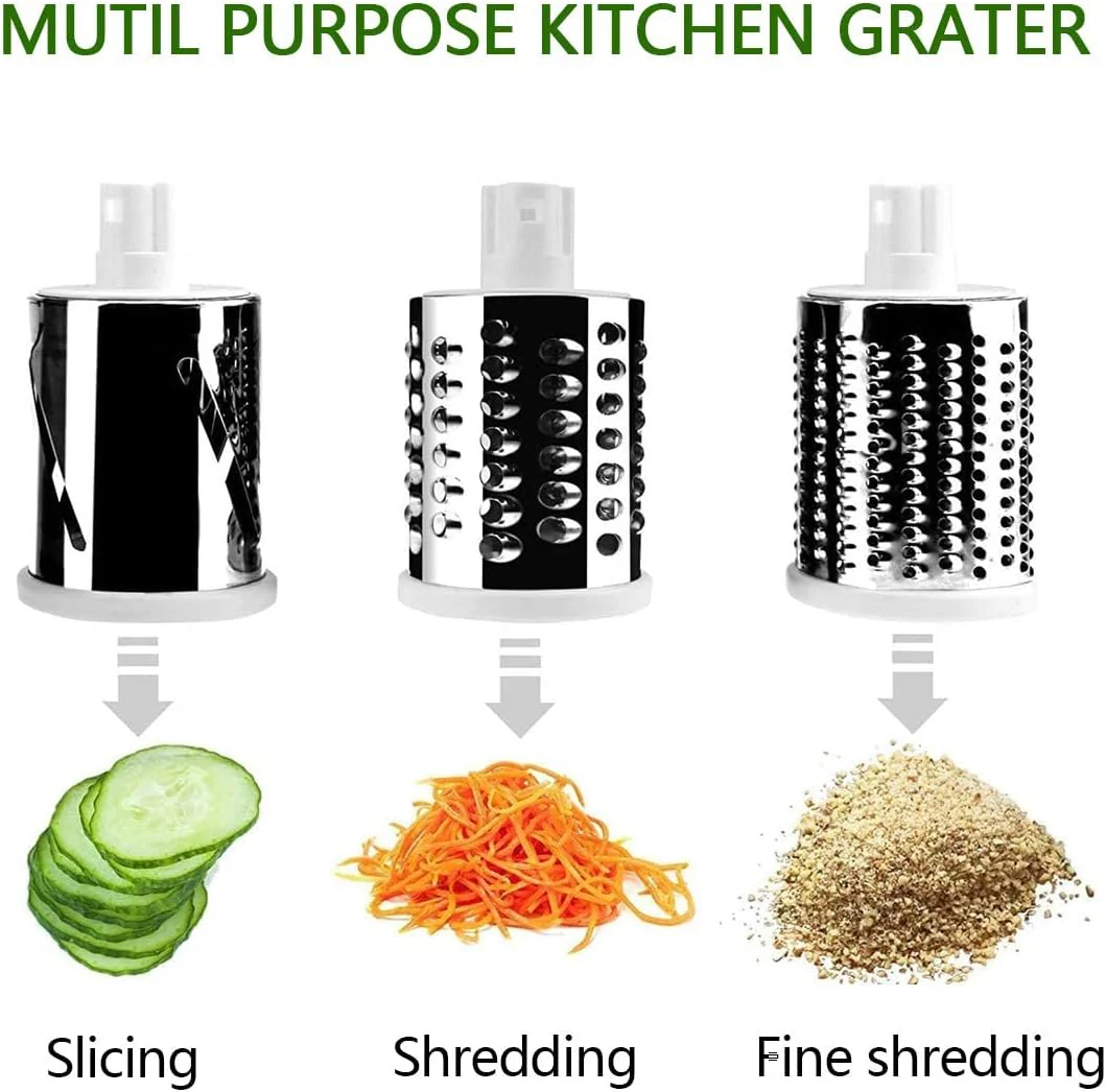 Vegetable Slicer with 3 Interchangeable Blades (SA2510-021)GREEN - Image 5