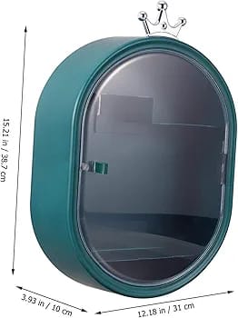 Wall Mounted Makeup Organizer-Green - Image 3