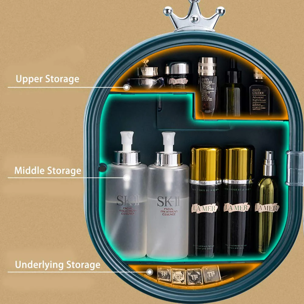Wall Mounted Makeup Organizer-Green - Image 7