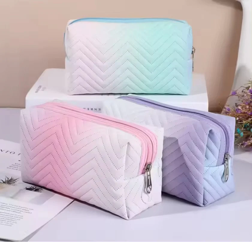 Women Waterproof PU Leather Gradient Cosmetic Storage Bags-(SA2405-111) - Image 10
