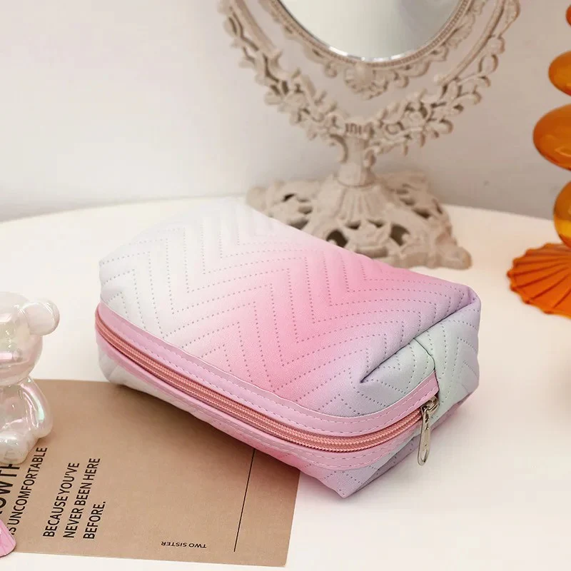 Women Waterproof PU Leather Gradient Cosmetic Storage Bags-(SA2405-111) - Image 4