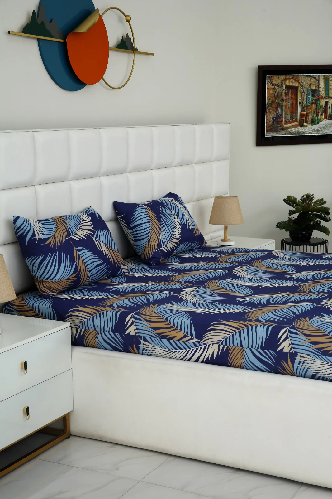 Zipper Mattress Cover Printed-Feathers - Image 8