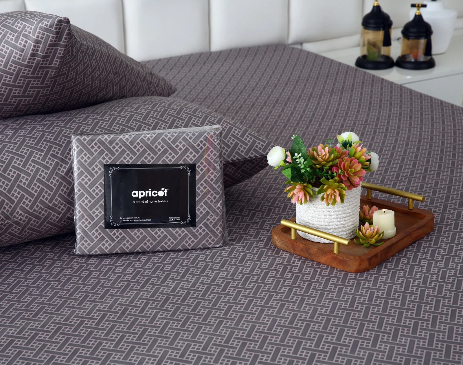 Zipper Mattress Cover Printed-Light Plaid - Image 12