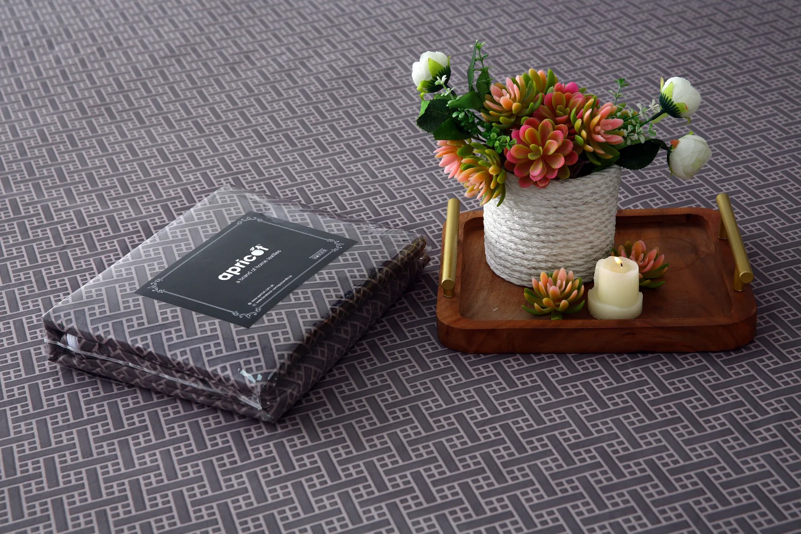 Zipper Mattress Cover Printed-Light Plaid - Image 2