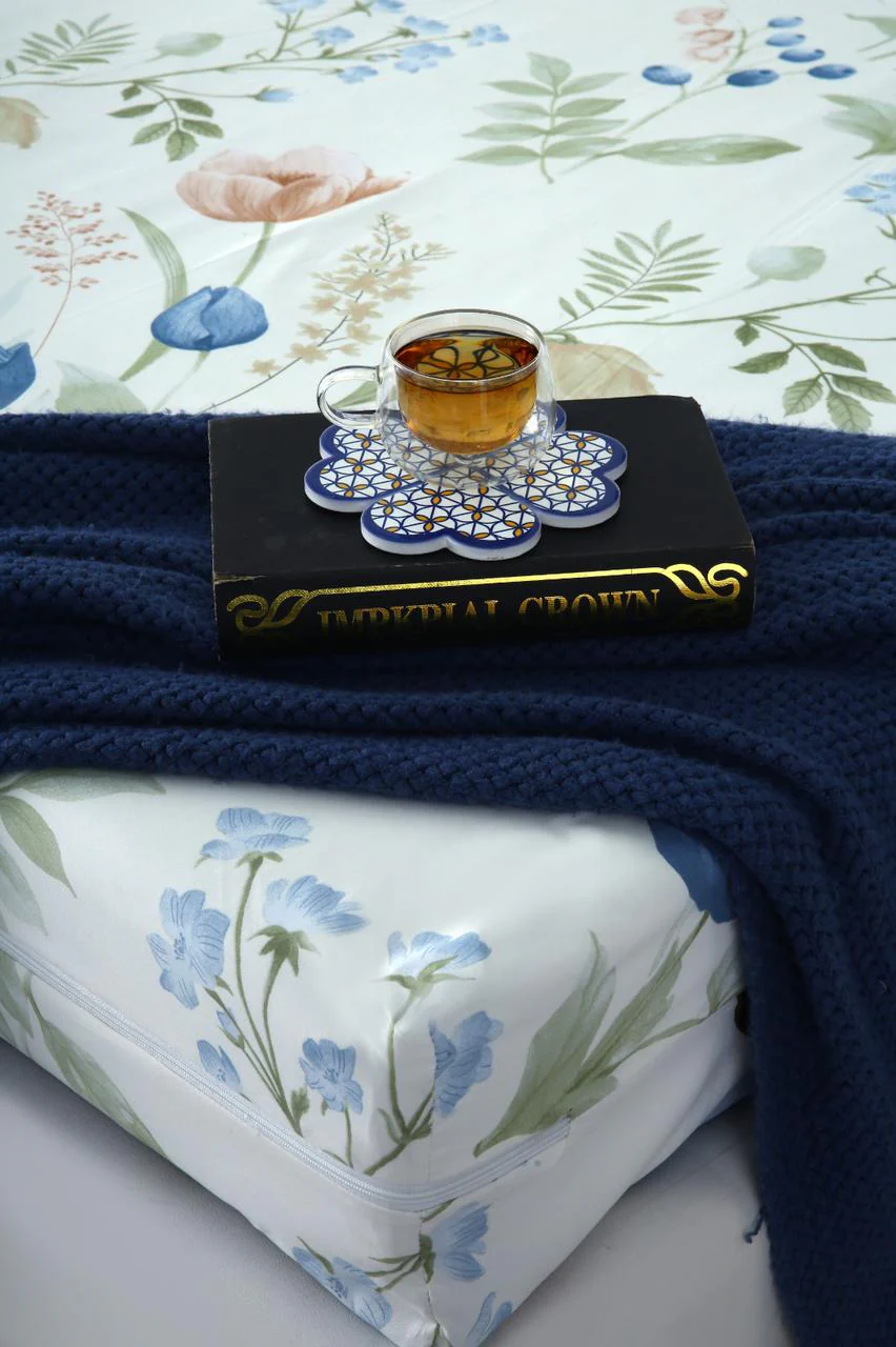 Zipper Mattress Cover Printed-Water Lilly - Image 3